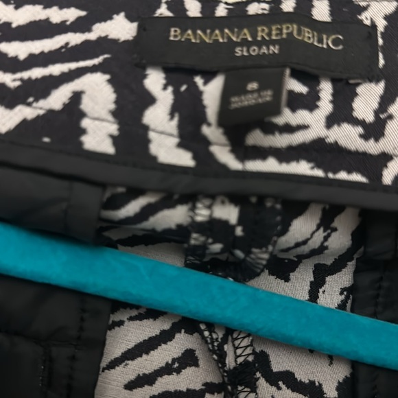 Banana republic Sloan leopard pants pocket size 8 - Picture 2 of 2
